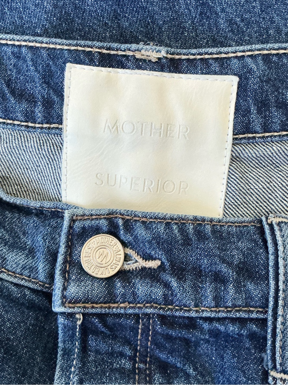 MOTHER SUPERIOR Jeans Spitfire Nerdy Cuff Did You Bring Me Anything Blue Size 29 - Picture 8 of 14